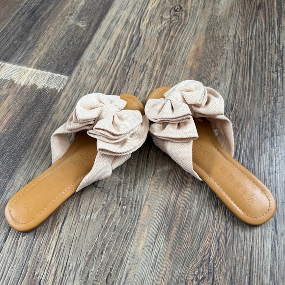 Gianni Bini Bow Slide Sandals – Natural – Size 8M - Picture 4 of 4